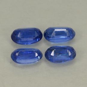 1.40캐럿 천연 딥 블루 카이아나이트 보석, 타원형 컷, 5.1×3.2 mm, VS-SI