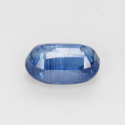 0.74캐럿 천연 밝은 파란색 카이아나이트, 타원형 컷, 6.4×4.1 mm, SI-I1