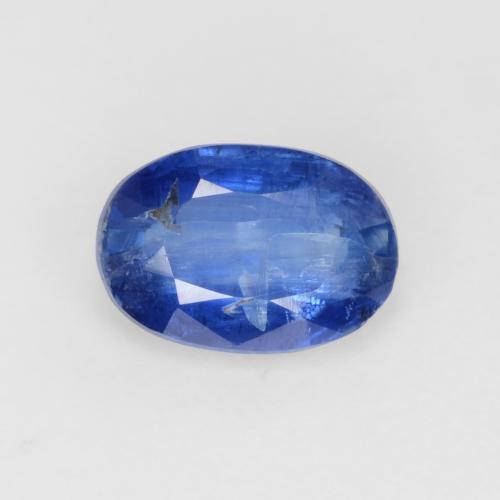 0.68캐럿 천연 네이비 블루 카이아나이트, 타원형 컷, 6.5×4.5 mm, SI