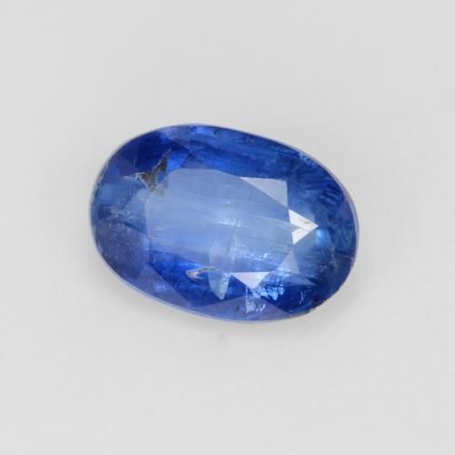 0.68캐럿 천연 네이비 블루 카이아나이트, 타원형 컷, 6.5×4.5 mm, SI