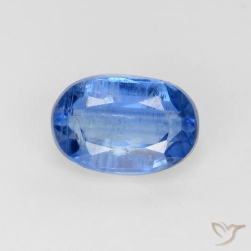 0.72ct 자연스러운 미디엄 블루 카이아나이트, 타원형, SI