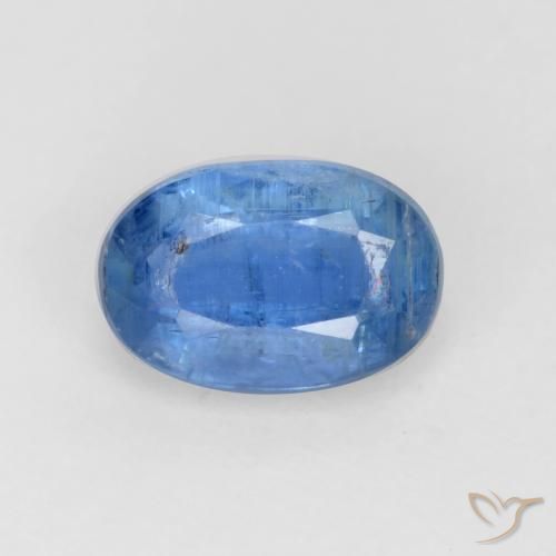 0.78ct 자연스러운 밝은 파란색 카이아나이트, 타원형, SI