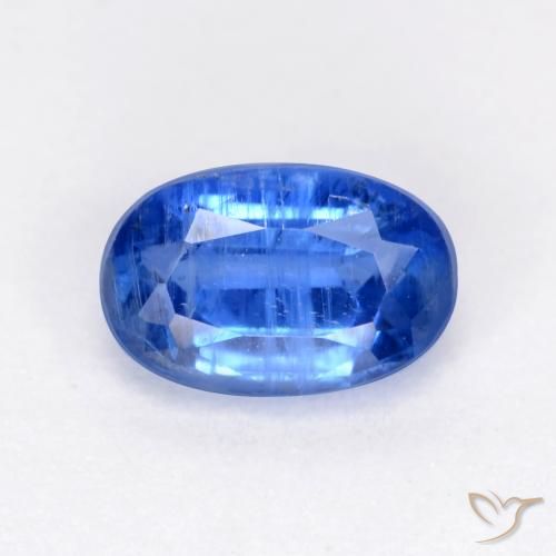 0.73ct 자연스러운 라이트 네이비 블루 카이아나이트, 타원형, SI