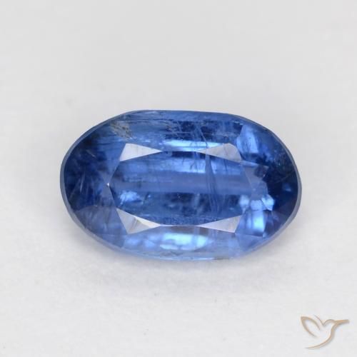 0.68ct 자연스러운 밝은 파란색 카이아나이트, 타원형, SI