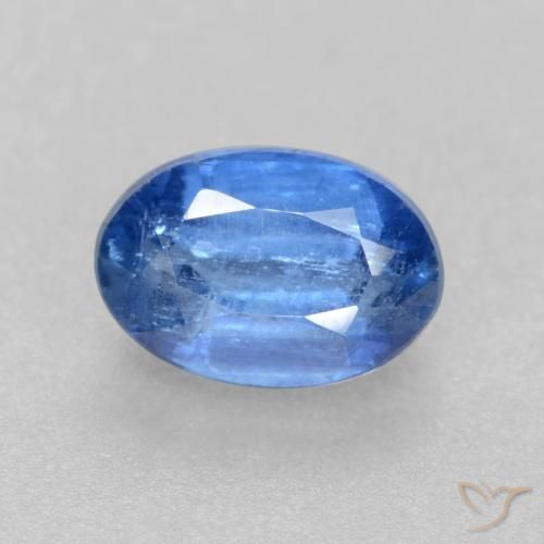 0.69ct 자연스러운 밝은 파란색 카이아나이트, 타원형, SI-I1