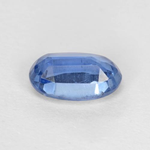 0.64캐럿 천연 밝은 파란색 카이아나이트, 타원형 컷, 6.3×4.1 mm, SI-I1