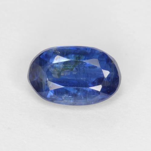 0.64캐럿 천연 네이비 블루 카이아나이트, 타원형 컷, 6.4×4 mm, SI-I1