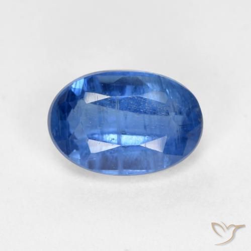 0.69ct 자연스러운 네이비 블루 카이아나이트, 타원형, SI-I1