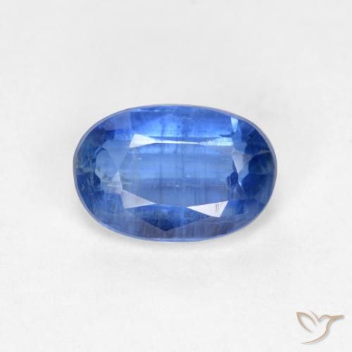 0.68ct 자연스러운 진한 파랑 카이아나이트, 타원형, SI-I1