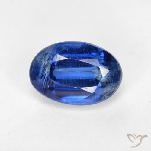0.78ct 자연스러운 네이비 블루 카이아나이트, 타원형, SI-I1