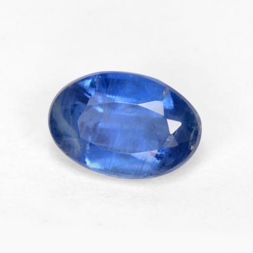 0.72ct 자연스러운 진한 파란색 카이아나이트, 타원형, SI-I1