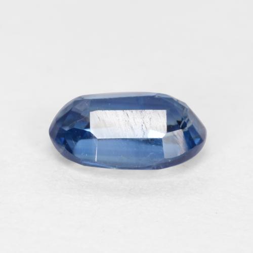 0.68캐럿 천연 네이비 블루 카이아나이트, 타원형 컷, 6.2×4.3 mm, SI-I1