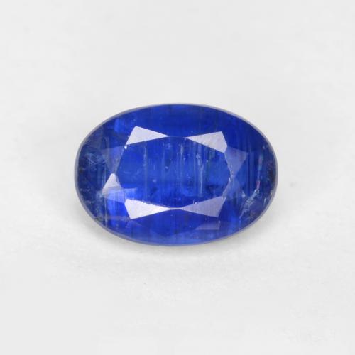 0.61캐럿 천연 딥 블루 카이아나이트, 타원형 컷, 5.8×4 mm, SI-I1