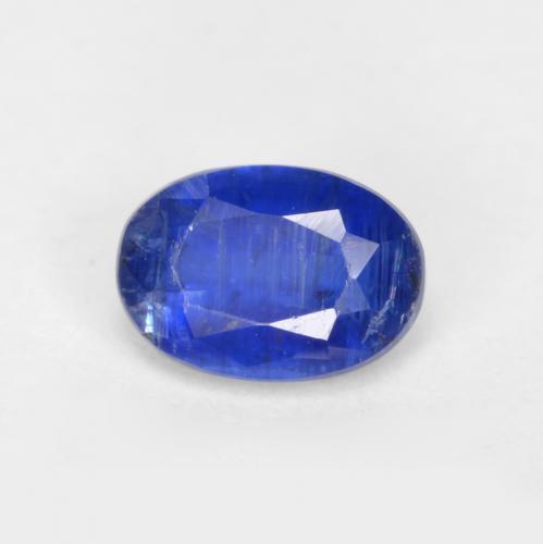 0.61캐럿 천연 딥 블루 카이아나이트, 타원형 컷, 5.8×4 mm, SI-I1