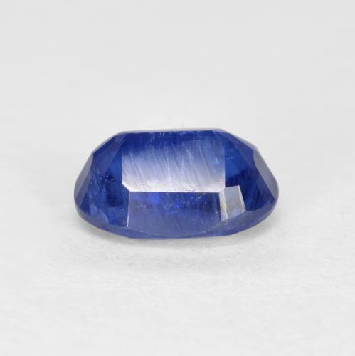 0.61캐럿 천연 딥 블루 카이아나이트, 타원형 컷, 5.8×4 mm, SI-I1