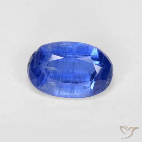0.62ct 자연스러운 진한 파랑 카이아나이트, 타원형, SI-I1