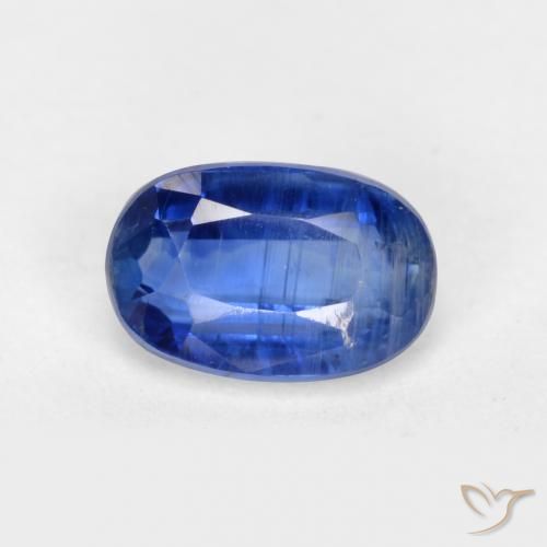 0.75ct 자연스러운 진한 파랑 카이아나이트, 타원형, SI-I1