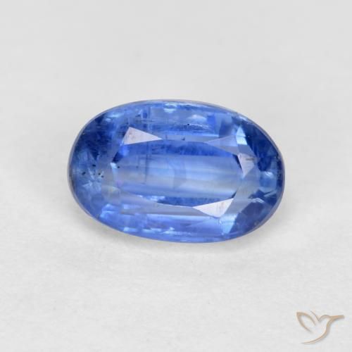 0.67ct 자연스러운 하늘색 카이아나이트, 타원형, SI-I1