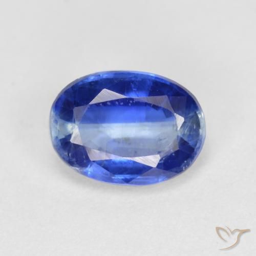 1.05ct 자연스러운 진한 파랑 카이아나이트, 타원형, VS-SI
