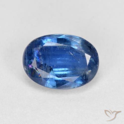 1.12ct 자연스러운 미디엄 블루 카이아나이트, 타원형, VS-SI