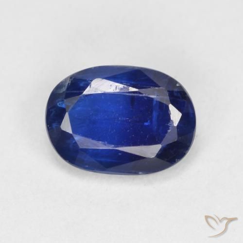 1.10ct 자연스러운 진한 파란색 카이아나이트, 타원형, VS-SI