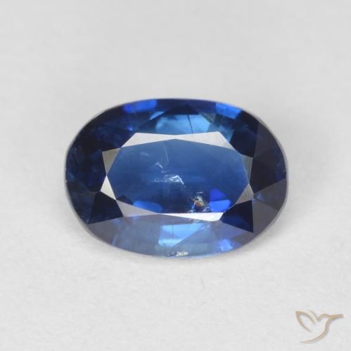 1.04ct 자연스러운 밝은 파란색 카이아나이트, 타원형, VS-SI