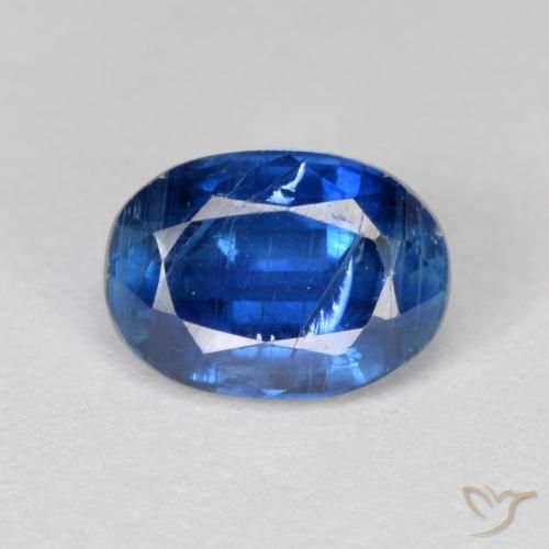 1.14ct 자연스러운 진한 파란색 카이아나이트, 타원형, VS-SI