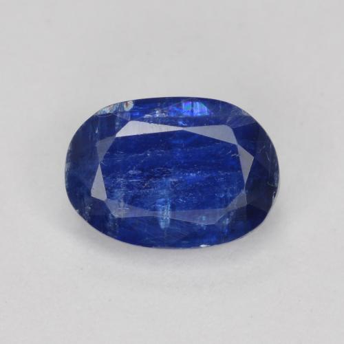 1.20캐럿 천연 네이비 블루 카이아나이트, 타원형 컷, 7.3×5.2 mm, SI