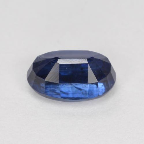 1.18캐럿 천연 네이비 블루 카이아나이트, 타원형 컷, 7.1×4.9 mm, SI
