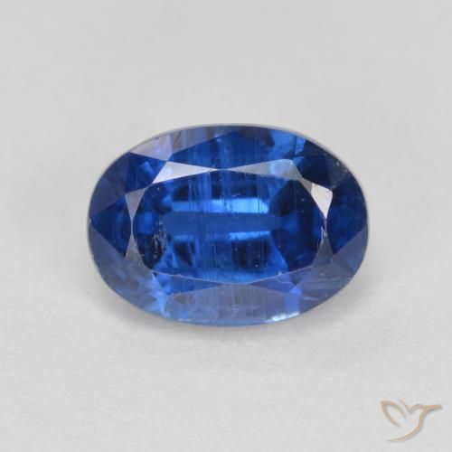 1.29ct 자연스러운 네이비 블루 카이아나이트, 타원형, VS-SI