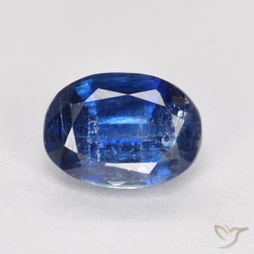 1.29ct 자연스러운 네이비 블루 카이아나이트, 타원형, SI
