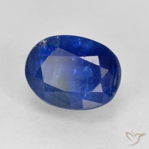 2.16캐럿 천연 진한 파랑 카이아나이트, 타원형 컷, SI