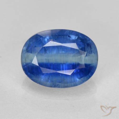 1.66ct 자연스러운 미디엄 블루 카이아나이트, 타원형, SI
