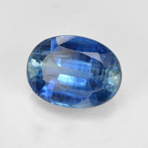 1.70캐럿 천연 네이비 블루 카이아나이트, 타원형 컷, 8.2×6.1 mm, SI