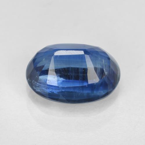 1.70캐럿 천연 네이비 블루 카이아나이트, 타원형 컷, 8.2×6.1 mm, SI