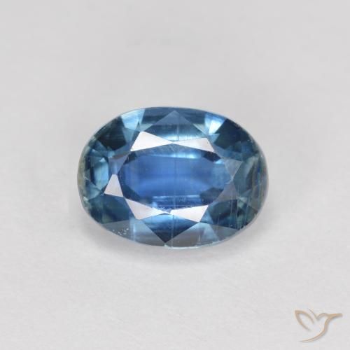2.08ct 자연스러운 네이비 블루 카이아나이트, 타원형, VS-SI