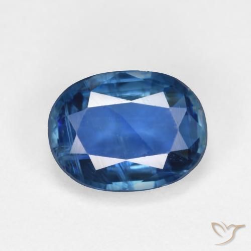 1.82ct 자연스러운 네이비 블루 카이아나이트, 타원형, VS-SI