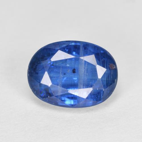 1.89캐럿 천연 미디엄 블루 카이아나이트, 타원형 컷, 8.1×6.1 mm, SI