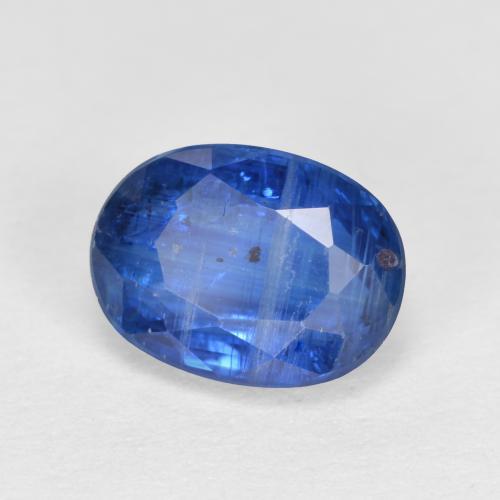 1.89캐럿 천연 미디엄 블루 카이아나이트, 타원형 컷, 8.1×6.1 mm, SI