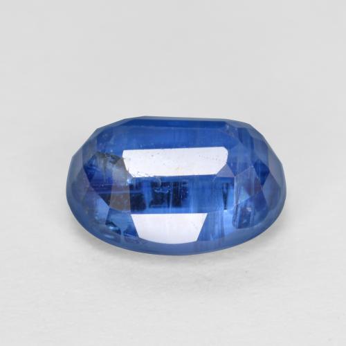 1.89캐럿 천연 미디엄 블루 카이아나이트, 타원형 컷, 8.1×6.1 mm, SI