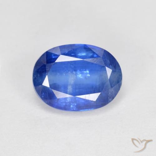 1.87ct 자연스러운 미디엄 블루 카이아나이트, 타원형, SI
