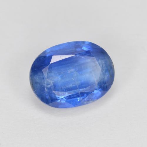 2.15캐럿 천연 라이트 블루 카이아나이트, 타원형 컷, 8.3×6.4 mm, SI