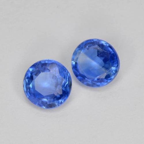 0.69캐럿 천연 딥 애저 블루 카이아나이트 보석, 라운드 컷, 4.06 mm, SI