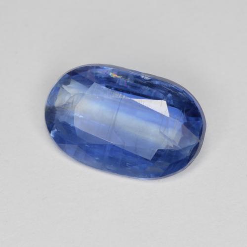 2.57캐럿 천연 미디엄 다크 블루 카이아나이트, 타원형 컷, 11×7.1 mm, SI