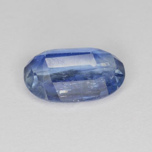 2.57캐럿 천연 미디엄 다크 블루 카이아나이트, 타원형 컷, 11×7.1 mm, SI