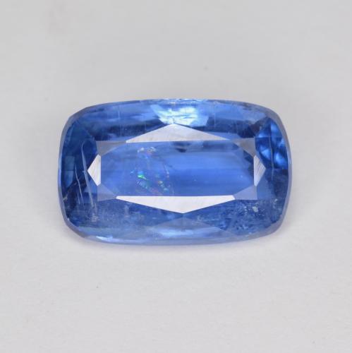 3.10캐럿 천연 딥 블루 카이아나이트, 쿠션 컷, 10.8×6.7 mm, SI