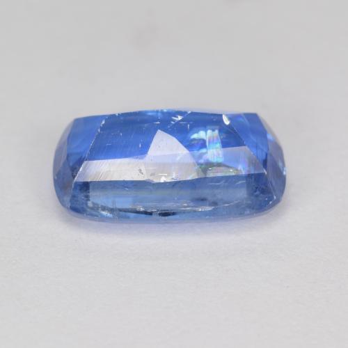 3.10캐럿 천연 딥 블루 카이아나이트, 쿠션 컷, 10.8×6.7 mm, SI