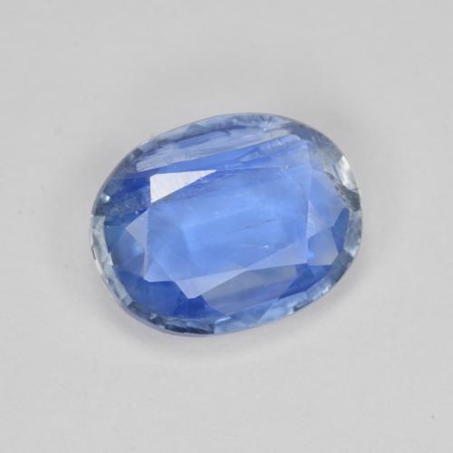 2.71캐럿 천연 라이트 블루 카이아나이트, 타원형 컷, 10.1×7.8 mm, VS-SI