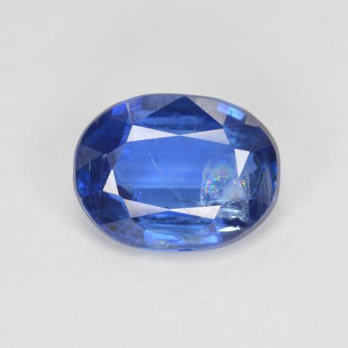 2.24캐럿 천연 딥 블루 카이아나이트, 타원형 컷, 9.1×6.9 mm, SI