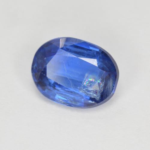 2.24캐럿 천연 딥 블루 카이아나이트, 타원형 컷, 9.1×6.9 mm, SI